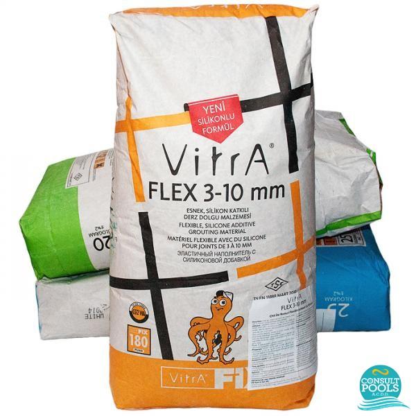 Kit flexibil alb Vitrafix FLEX 3 10 mm 20 kg