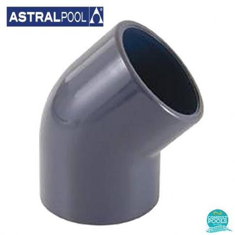 Cot PVC U D50 45 grade lipire lipire Astral Pool