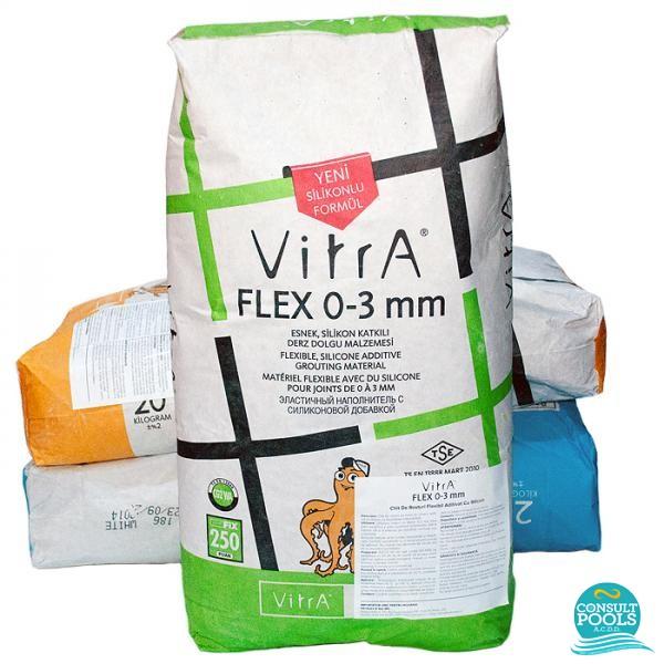 Kit flexibil alb Vitrafix FLEX 0 3 mm 20 kg
