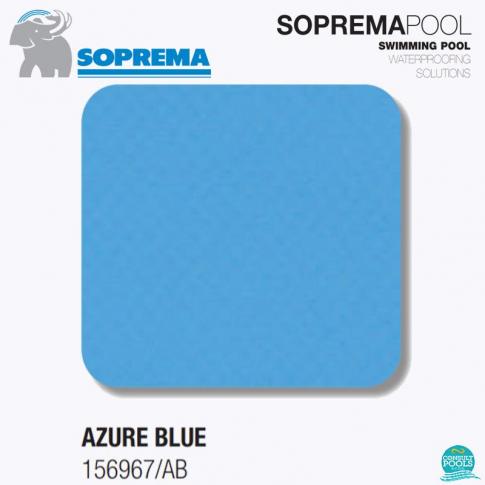 Liner PVC 1.5 mm Azure Blue Premium, grosime 1.5 mm, latime 1.65 m, colectia Premium, Italia