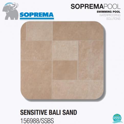 Liner PVC 1.8 mm Sensitive Bali Sand 3D, grosime 1.8 mm, latime 1.65 m, Colectia 3D, Italia