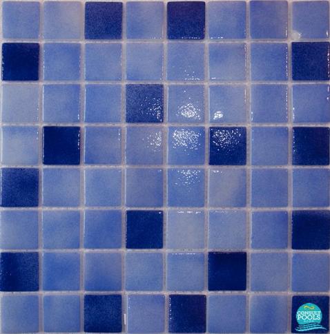 Mozaic piscina mixt albastru  HVZ184