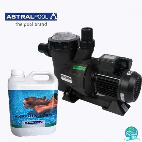 Set pompa piscina Victoria Plus11 mc/h, plus antialge concentrat 5 l, Astral Pool