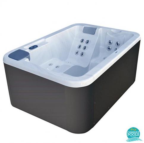 Spa Equilibre, cabinet lemn, jet inox, acoperire Astral Pool 