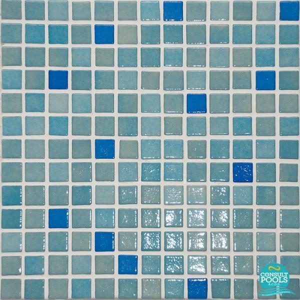 Mozaic piscina mixt Astral Pool albastru Marin 2.5 * 2.5 cm