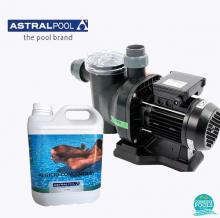 Set pompa piscina Sena 7 mc/h, plus antialge concentrat 5 l, Astral Pool