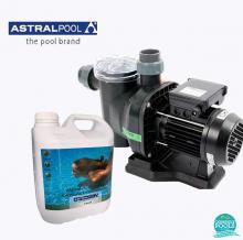 Set pompa piscina Sena 8.5 mc/h, plus antialge cu limpezire 5 l, Astral Pool
