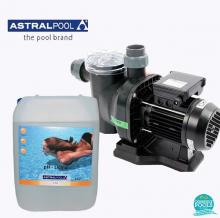 Set pompa piscina Sena 8.5 mc/h, plus ph minus lichid 10 l, Astral Pool