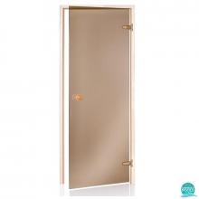 Usa sauna uscata, sticla bronz, premium, dimensiuni 189 * 79 cm, rama plop tremurator Harvia 