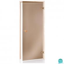 Usa sauna uscata, sticla bronz, premium, dimensiuni 189 * 89 cm, rama plop tremurator Harvia 