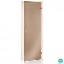 Usa sauna uscata, sticla bronz, premium, dimensiuni 189 * 69 cm, rama plop tremurator Harvia 